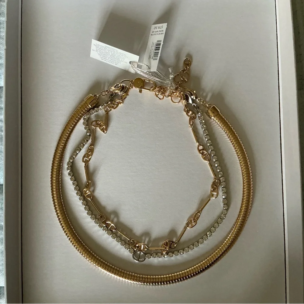 Chico's 3-or-individual Gold and Silver Necklace Stack - Picture 7 of 9